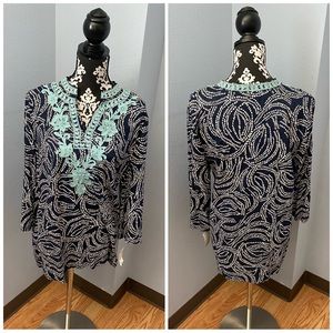 Navy Blue Charter Club Top